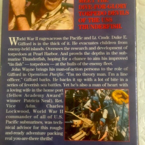VTG John Wayne Operation Pacific VHS#15889 - Picture 3 of 8